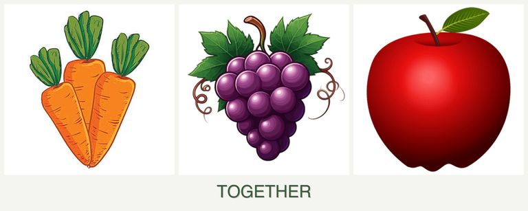 Can you plant carrots, grapes and apples together?