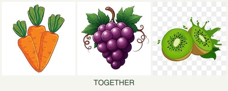 Can you plant carrots, grapes and kiwi together?