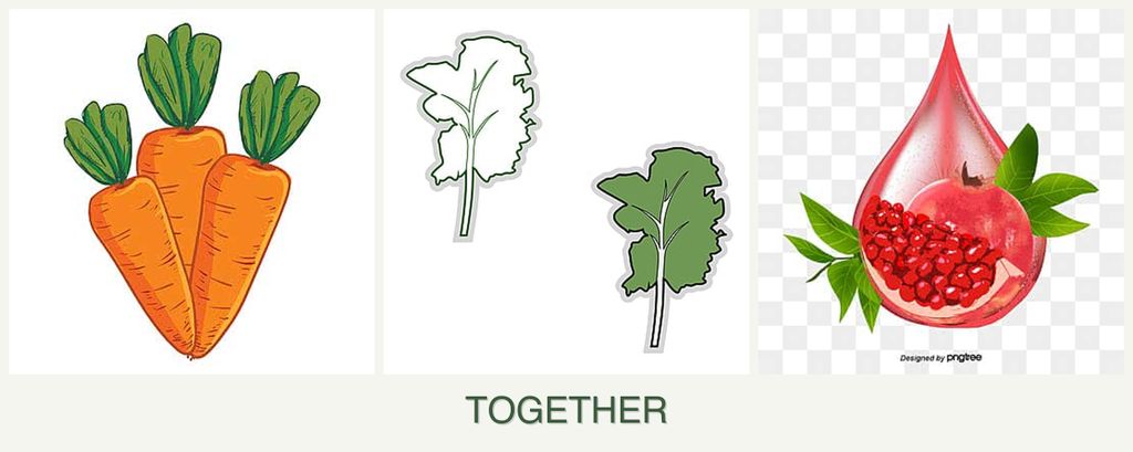 Can you plant carrots, kale and pomegranates together?