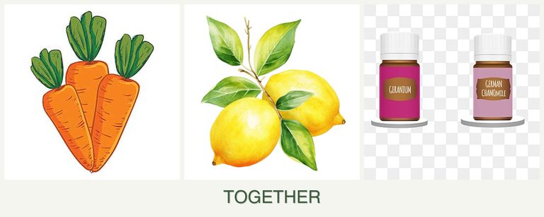 Can you plant carrots, lemons and geraniums together?