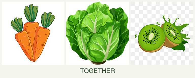 Can you plant carrots, lettuce and kiwi together?
