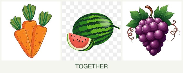 Can you plant carrots, melons and grapes together?