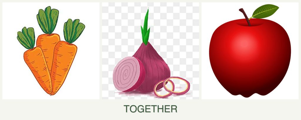 Can you plant carrots, onions and apples together?