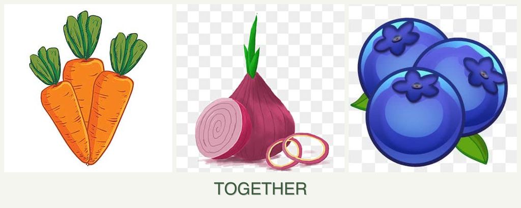 Can you plant carrots, onions and blueberries together?
