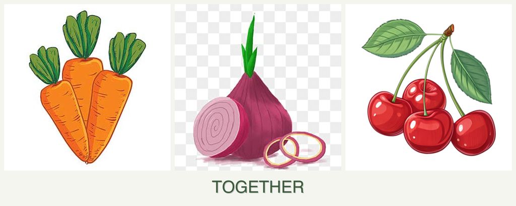 Can you plant carrots, onions and cherries together?