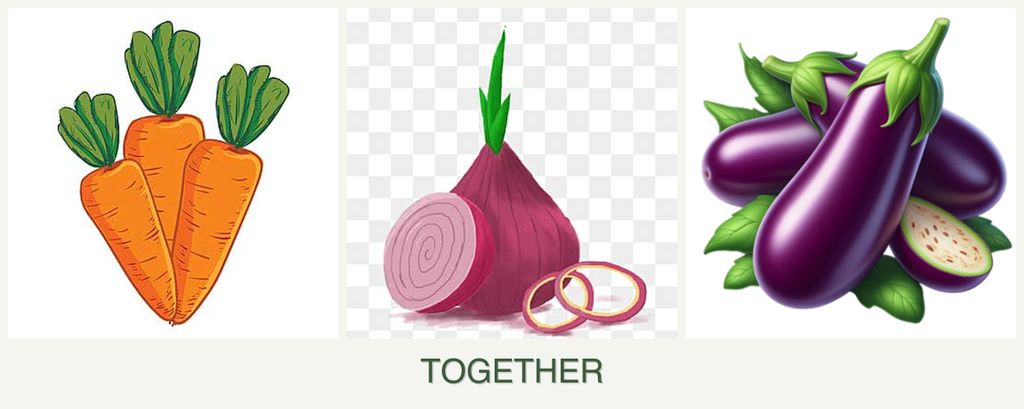 Can you plant carrots, onions and eggplant together?
