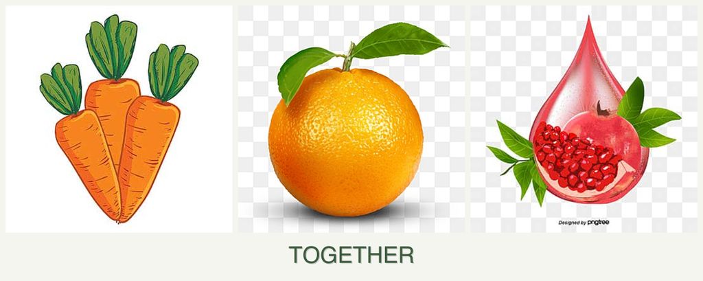 Can you plant carrots, oranges and pomegranates together?