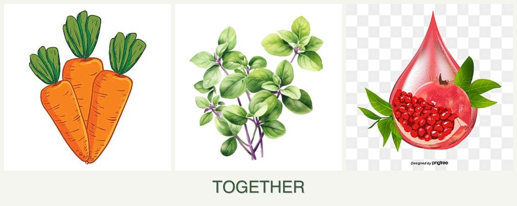 Can you plant carrots, oregano and pomegranates together?