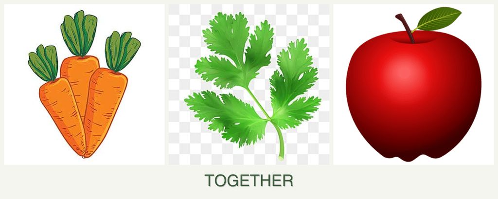 Can you plant carrots, parsley and apples together?