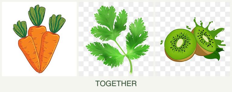 Can you plant carrots, parsley and kiwi together?