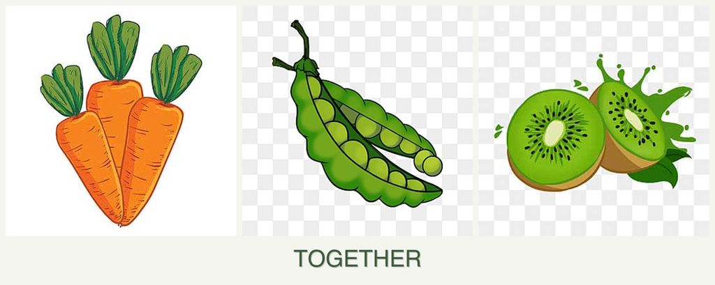Can you plant carrots, peas and kiwi together?