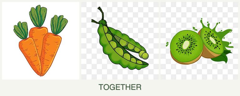 Can you plant carrots, peas and kiwi together?