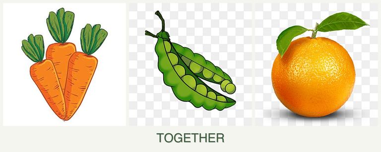 Can you plant carrots, peas and oranges together?
