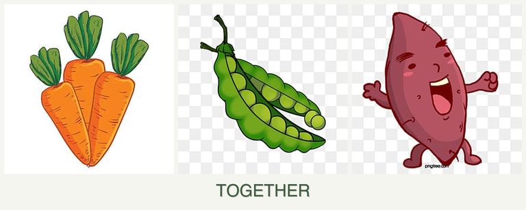Can you plant carrots, peas and sweet potatoes together?