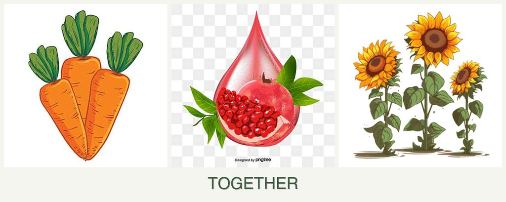 Can you plant carrots, pomegranates and sunflowers together?