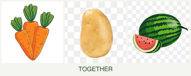 Can you plant carrots, potatoes and melons together?