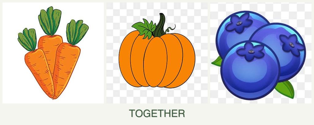 Can you plant carrots, pumpkin and blueberries together?