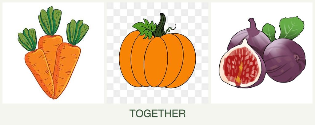 Can you plant carrots, pumpkin and figs together?