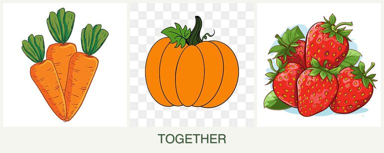 Can you plant carrots, pumpkin and strawberries together?