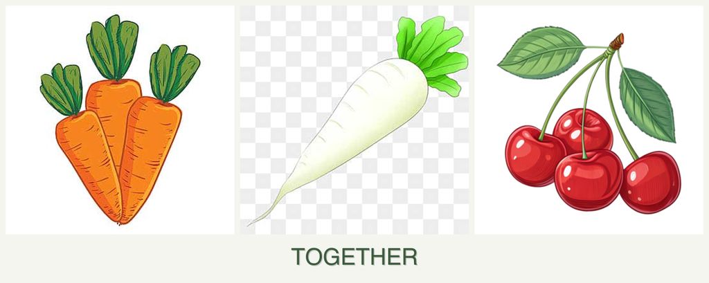Can you plant carrots, radishes and cherries together?