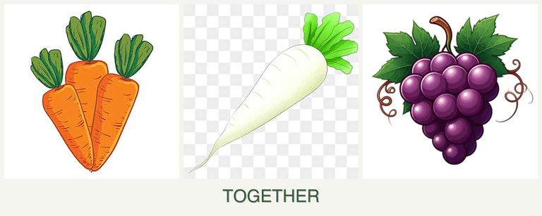 Can you plant carrots, radishes and grapes together?