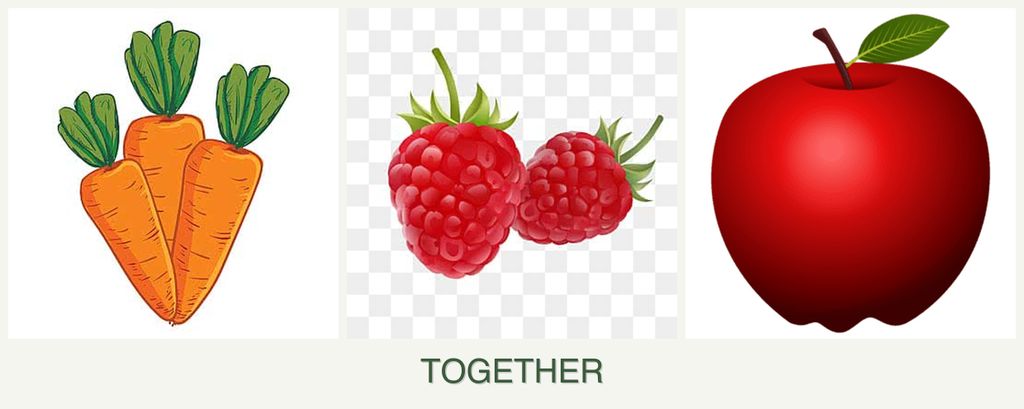 Can you plant carrots, raspberries and apples together?