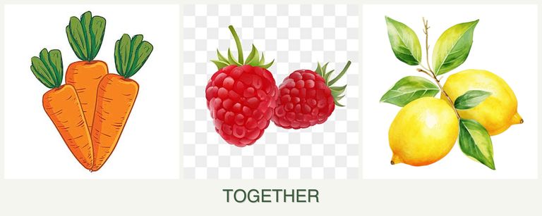 Can you plant carrots, raspberries and lemons together?
