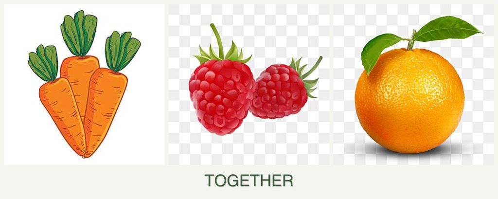 Can you plant carrots, raspberries and oranges together?