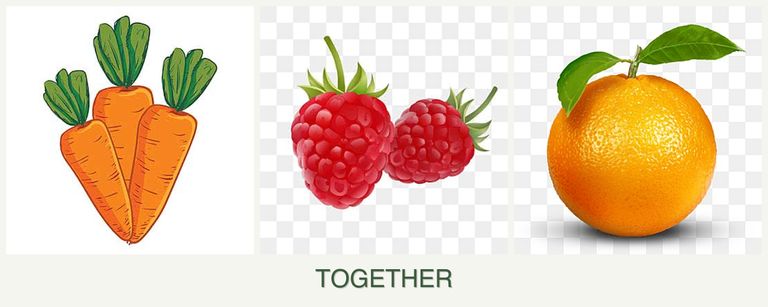Can you plant carrots, raspberries and oranges together?