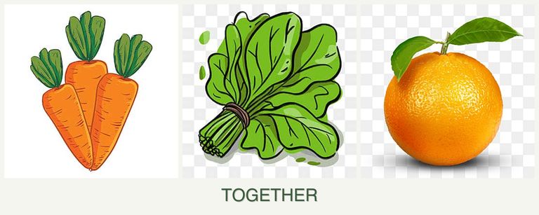 Can you plant carrots, spinach and oranges together?