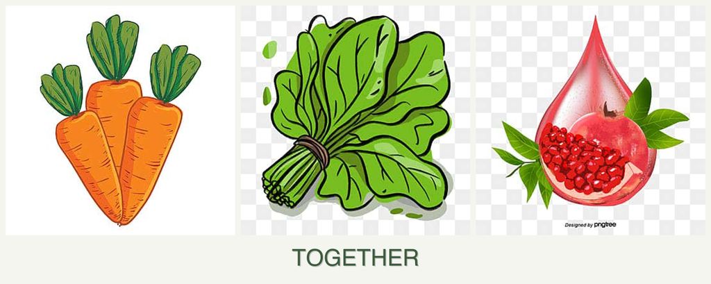 Can you plant carrots, spinach and pomegranates together?