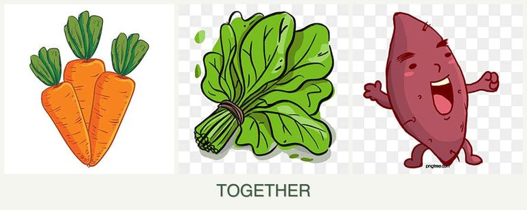 Can you plant carrots, spinach and sweet potatoes together?