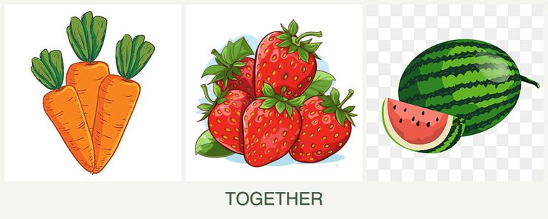 Can you plant carrots, strawberries and melons together?