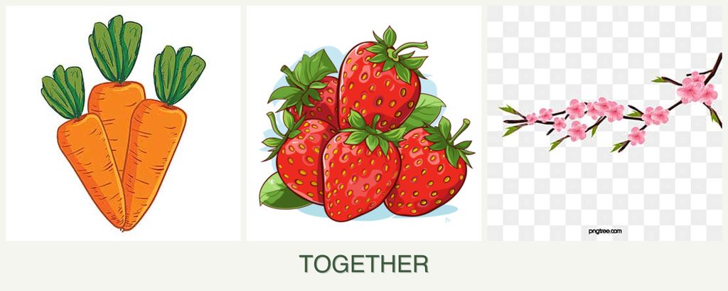 Can you plant carrots, strawberries and peaches together?
