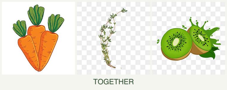 Can you plant carrots, thyme and kiwi together?
