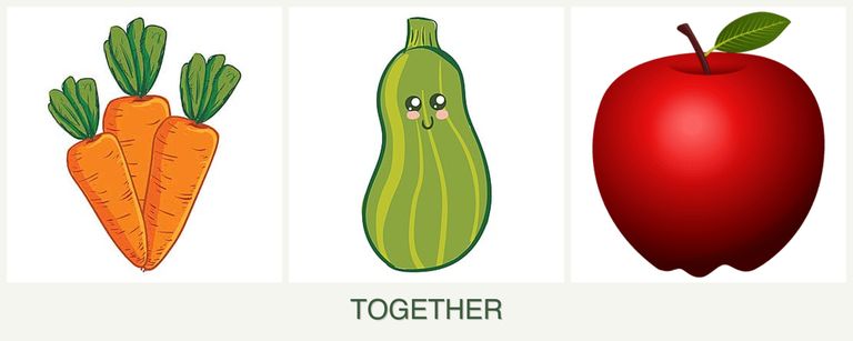 Can you plant carrots, zucchini and apples together?