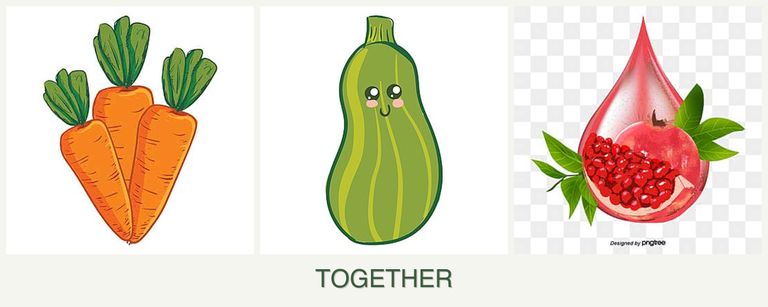 Can you plant carrots, zucchini and pomegranates together?