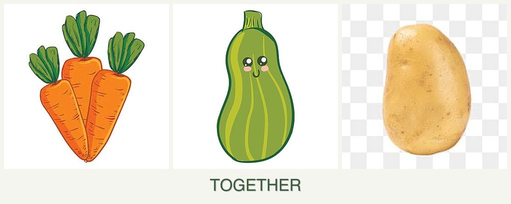 Can you plant carrots, zucchini and potatoes together?