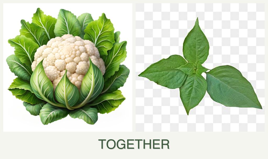 Can you plant cauliflower and basil together?