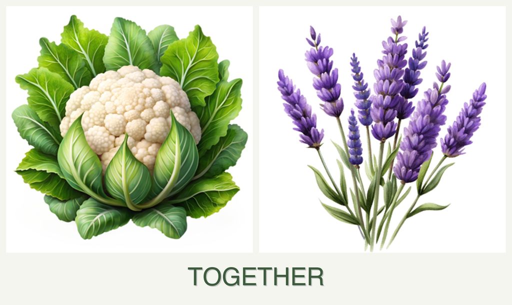 Can you plant cauliflower and lavender together?