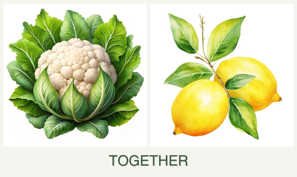 Can you plant cauliflower and lemons together?