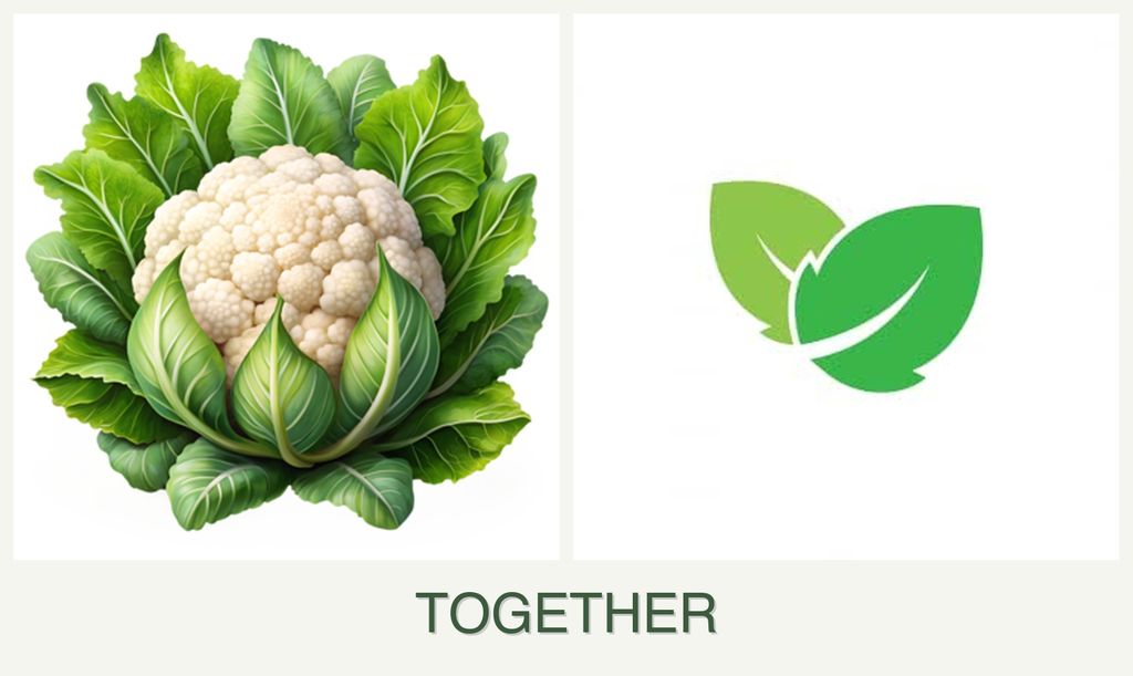 Can you plant cauliflower and mint together?