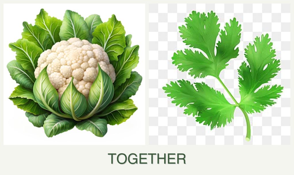 Can you plant cauliflower and parsley together?