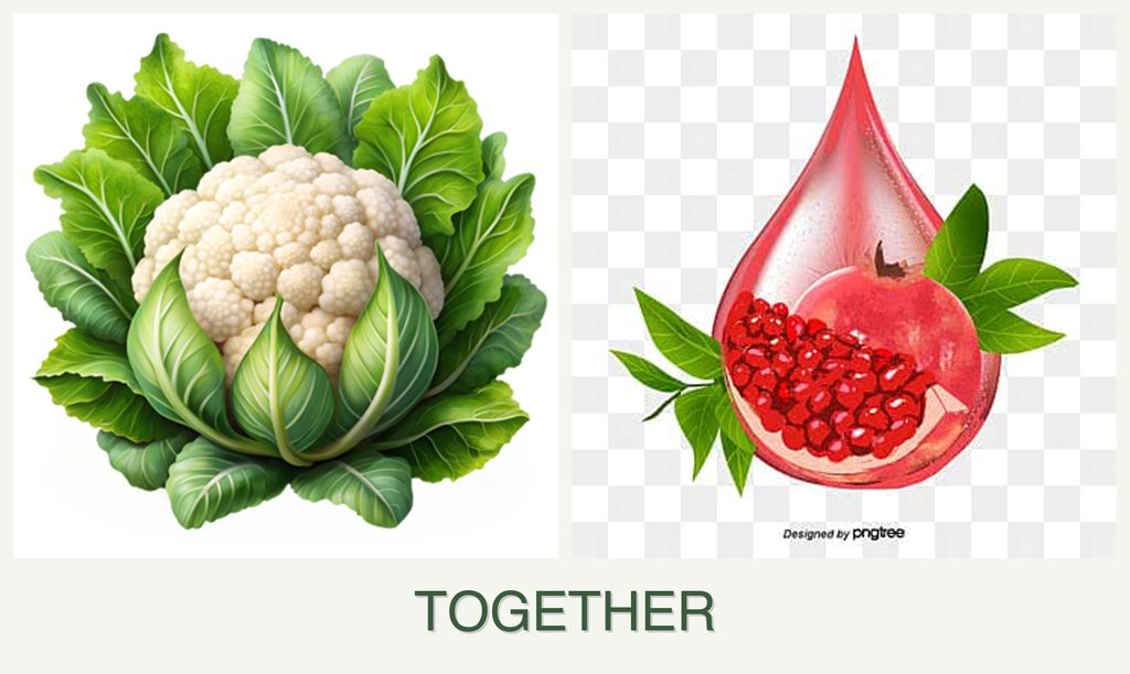 Can you plant cauliflower and pomegranates together?