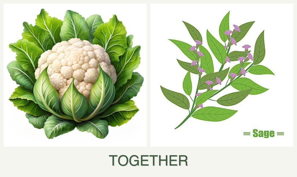 Can you plant cauliflower and sage together?