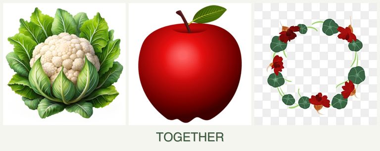 Can you plant cauliflower, apples and nasturtiums together?