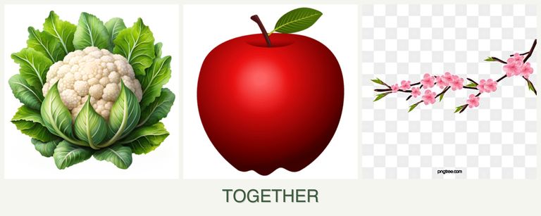 Can you plant cauliflower, apples and peaches together?