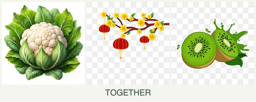 Can you plant cauliflower, apricots and kiwi together?