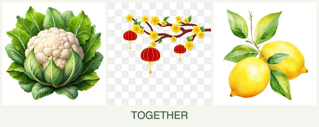 Can you plant cauliflower, apricots and lemons together?