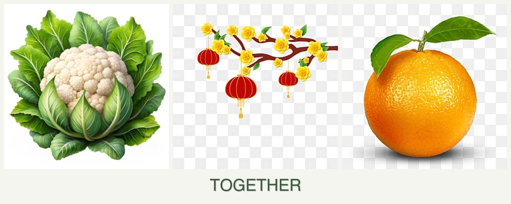 Can you plant cauliflower, apricots and oranges together?